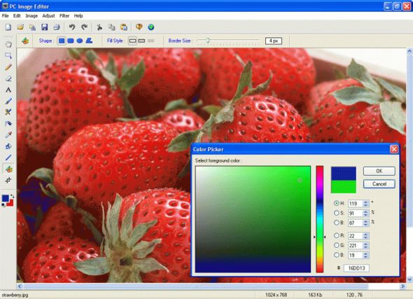 PC Image Editor Screenshot