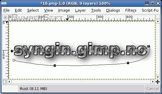 GIMP (GNU Image Manipulation Program) Screenshot