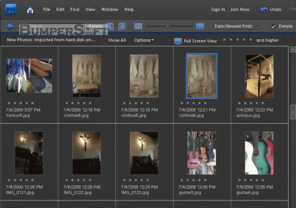 Adobe Photoshop Elements and Adobe Premiere Elements Screenshot