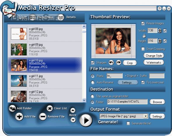 Media Resizer Pro Screenshot