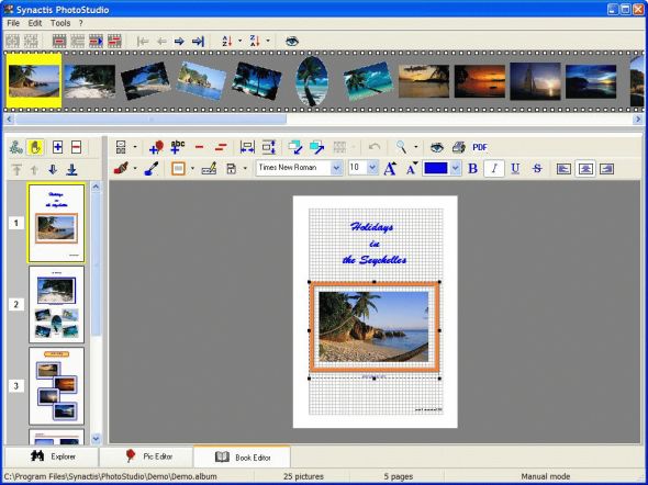 Synactis PhotoStudio Screenshot