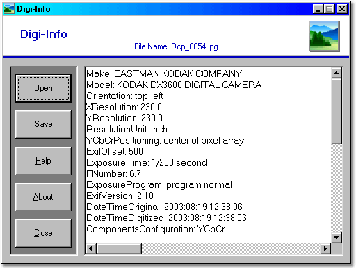 Digi-Info Screenshot