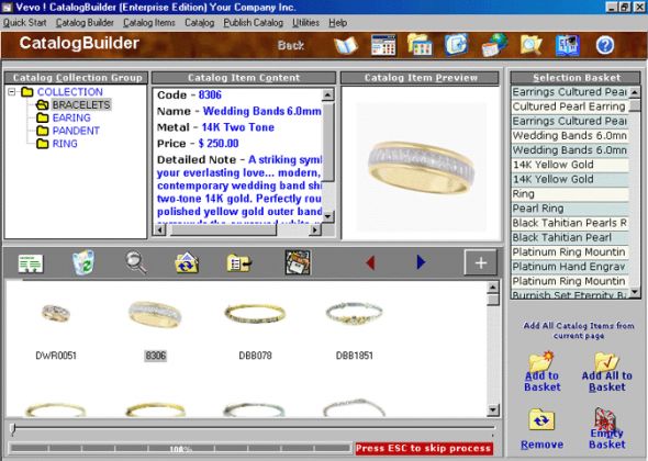 Vevo! CatalogBuilder Screenshot