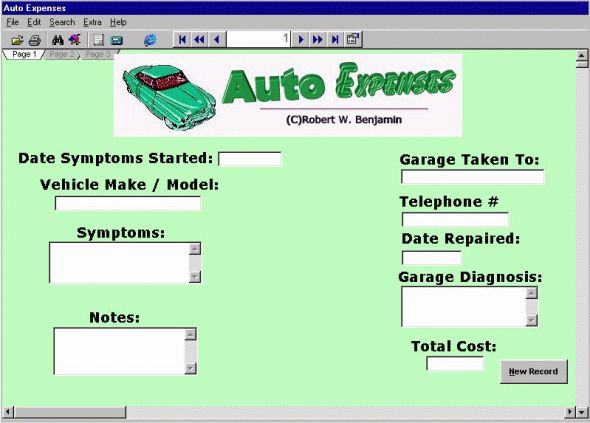 Auto Expenses Screenshot