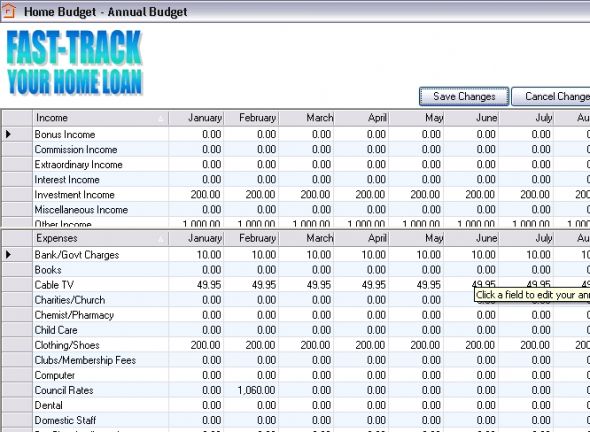 Home Budget Screenshot