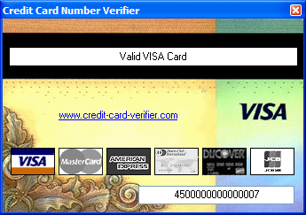 Credit Card Verifier Screenshot