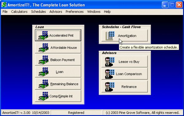 AmortizeIT!, The Complete Loan Solution Screenshot