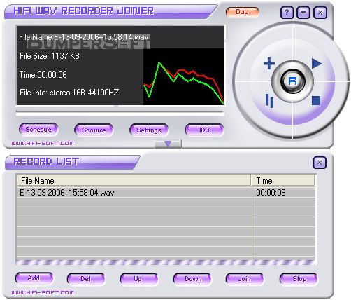 HiFi WAV Recorder Joiner Screenshot