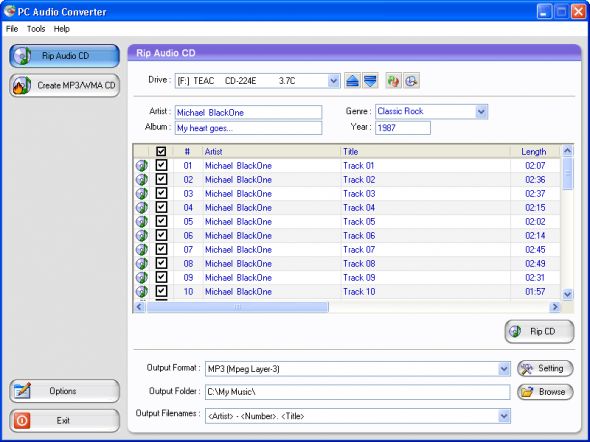 PC Audio Converter Screenshot
