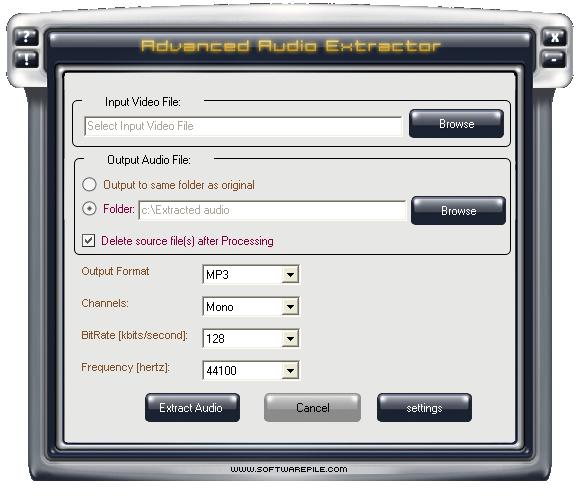 Free Audio Extractor Screenshot