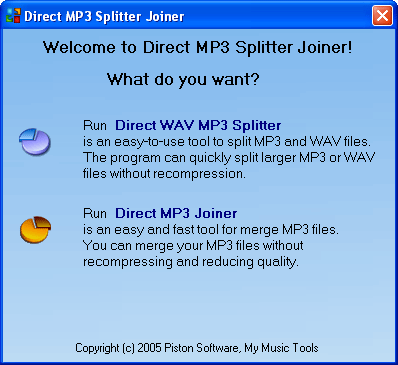 Direct MP3 Splitter Joiner Screenshot