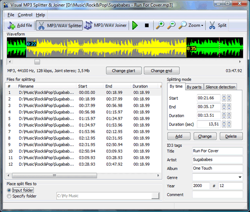 Visual MP3 Splitter & Joiner Screenshot