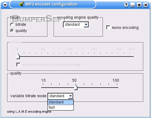 LAME MP3 Encoder Screenshot