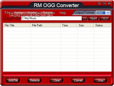 RM OGG Converter Screenshot