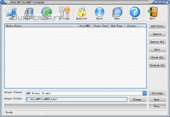 Allok MP3 to AMR Converter Screenshot
