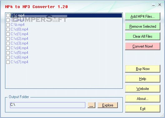 MP4 to MP3 Converter Screenshot