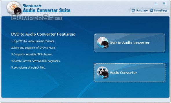 Daniusoft Audio Converter Suite Screenshot