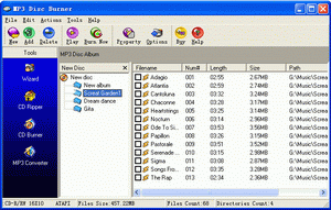 MP3 Disc Burner Screenshot
