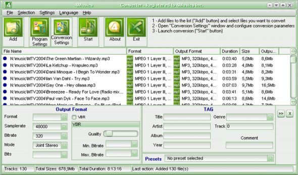 4Musics MP3 to WMA Converter Screenshot