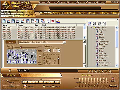 AV Music Morpher Gold Screenshot