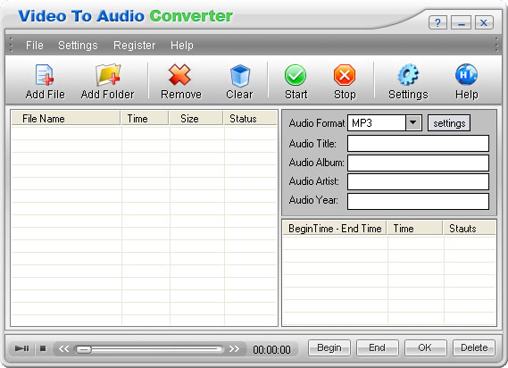 Video to Audio Converter Screenshot