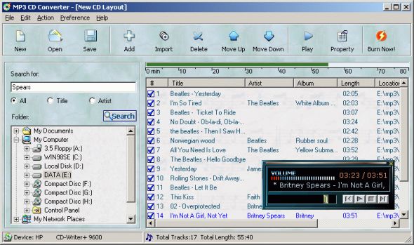 MP3 CD Converter Screenshot