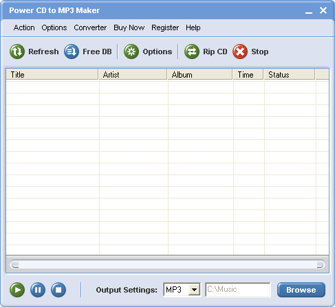 Power CD to MP3 Maker Screenshot