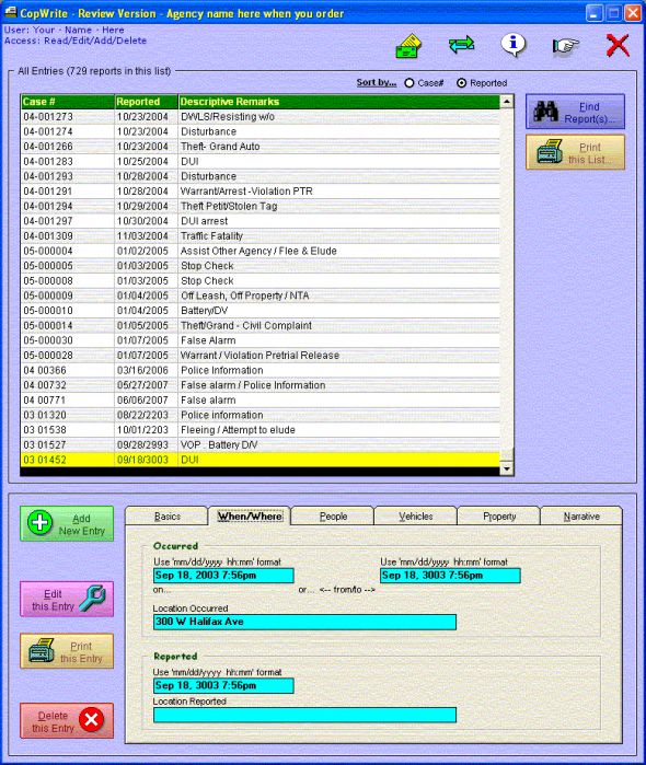 CopWrite Screenshot