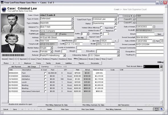 Legal Suite Screenshot