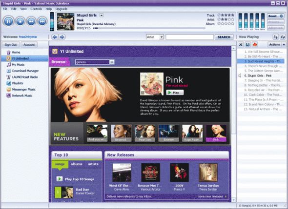 Yahoo! Music Engine Screenshot