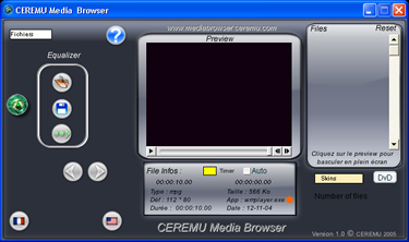 CEREMU Media Browser Screenshot