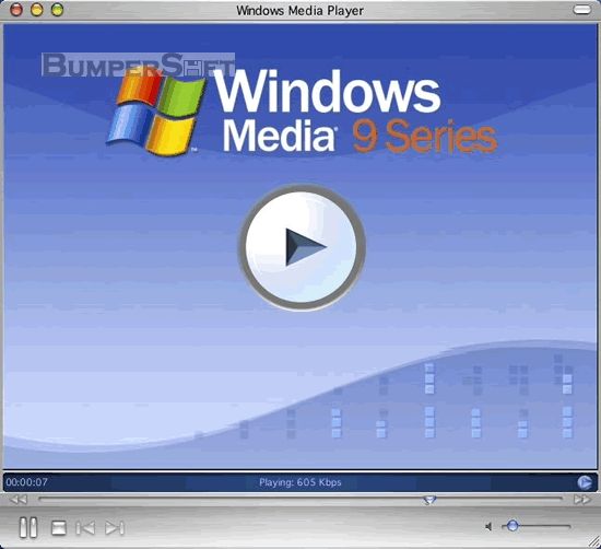 Windows Media Player 9 for Mac OS X Screenshot