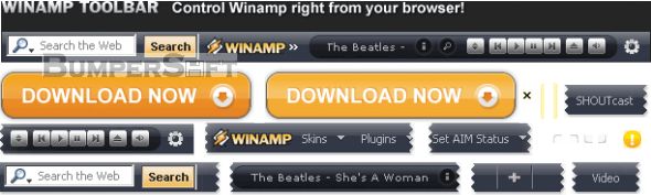 Winamp Toolbar Screenshot