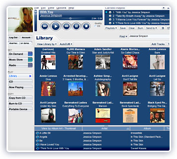 MusicMatch Jukebox Screenshot