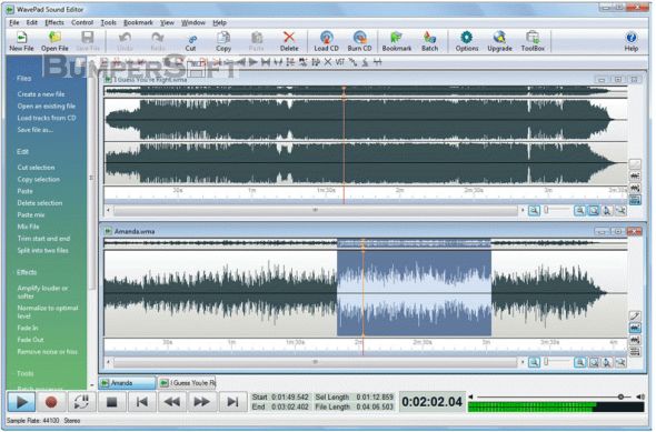 WavePad Sound Editor Screenshot