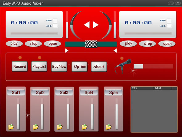 Easy MP3 Audio Mixer Screenshot