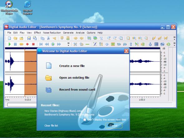 Digital Audio Editor Screenshot
