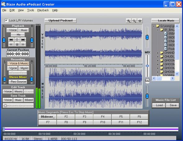Blaze Audio ePodcast Creator Screenshot