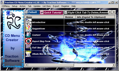 Traction CD Menu Creator Screenshot