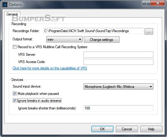 SoundTap Streaming Audio Recorder Screenshot