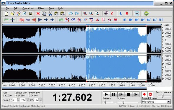 Easy Audio Editor Screenshot