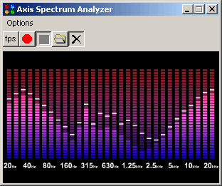Axis Spectrum Analyzer Screenshot