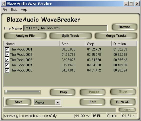 Blaze Audio Wave Breaker Screenshot