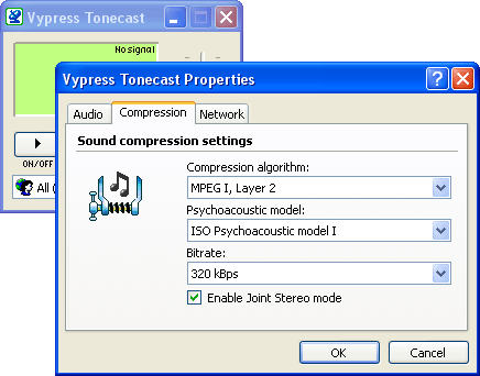 Vypress Tonecast Screenshot
