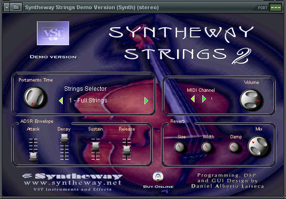 Syntheway Strings VSTi Screenshot