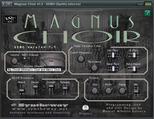 Magnus Choir VSTi Screenshot