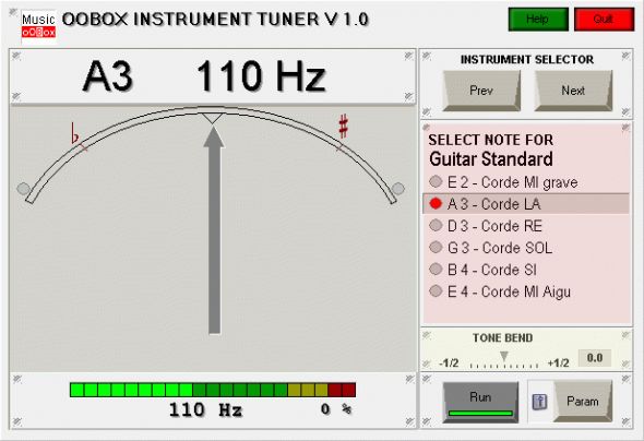 Guitar Instrument Tuner + Free Metronome Screenshot