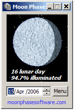 Moon Phase Calculator Screenshot