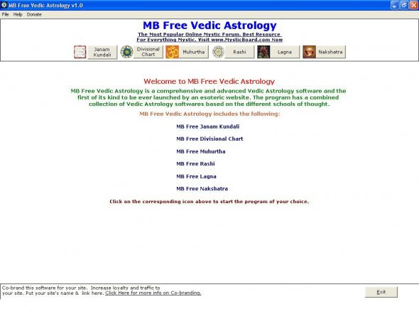 MB Free Vedic Astrology Screenshot