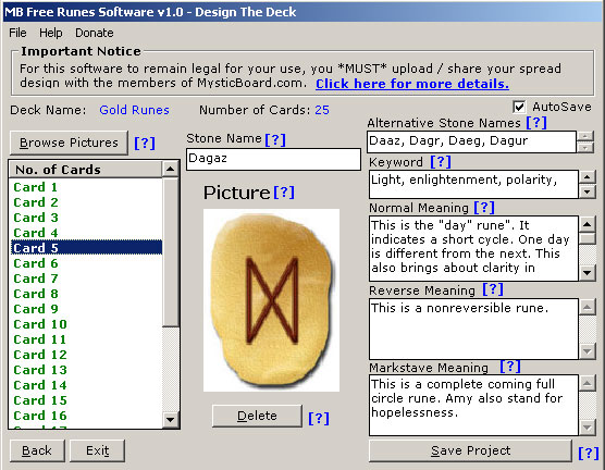 MB Free Runes Software Screenshot